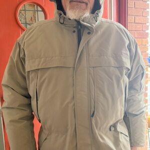 Men's Versatile Tan Down Arctic Jacket XXL